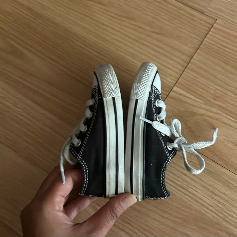 Converse Black Double Tongue All Star Sneakers Infant 5